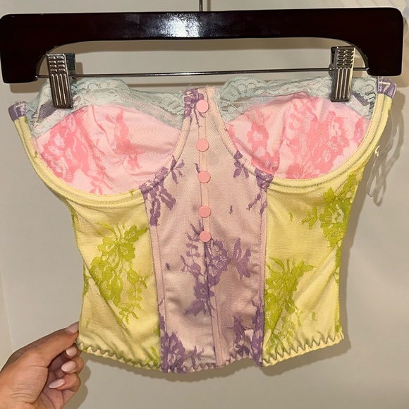 Multicolor lace corset top - Picture 2 of 5